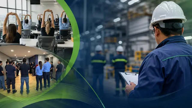 Profissional da Pinheiro Perícias em palestra sobre ergonomia na SIPAT 2026 da Cotrim
